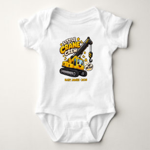 Personalisierte Kleinkran-Mannschaft Baby Strampler