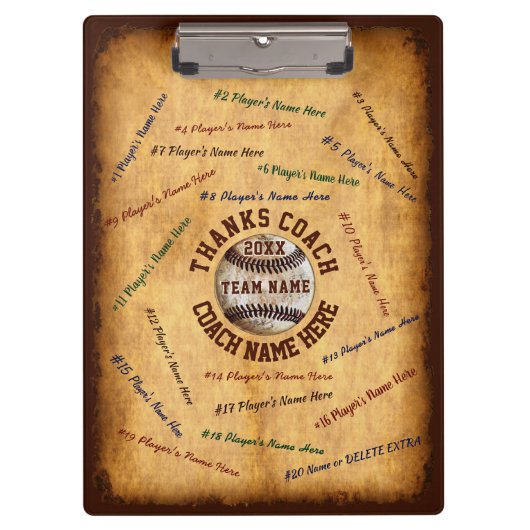 Personalisierte Klemmbrett (Vorderseite)