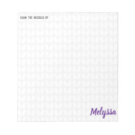Personalisierte Knitterstich Notizblock