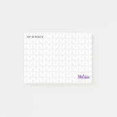 Personalisierte Knitterstich Post-it Klebezettel (Vorderseite)