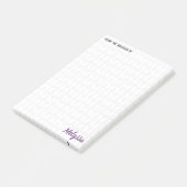 Personalisierte Knitterstich Postit-Hinweise Post-it Klebezettel (angewinkelt)