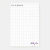 Personalisierte Knitterstich Postit-Hinweise Post-it Klebezettel (Vorderseite)