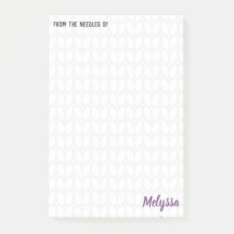 Personalisierte Knitterstich Postit-Hinweise
