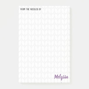 Personalisierte Knitterstich Postit-Hinweise Post-it Klebezettel