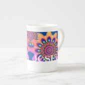 Personalisierte Knochen-China Tasse boho mandala (Vorderseite Rechts)