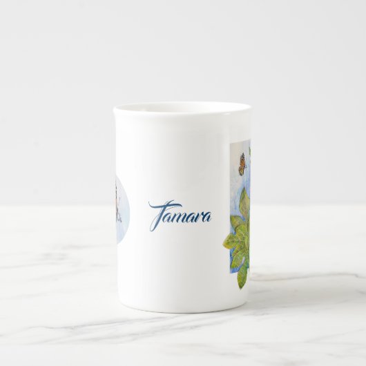 Personalisierte Knochen-China-Tasse mit Porzellantasse (Vorderseite)