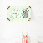 Personalisierte Koala Bear Babydusche Banner (InSitu)