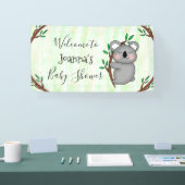 Personalisierte Koala Bear Babydusche Banner (Messe)