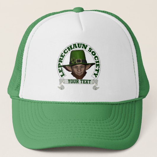 Personalisierte Kobelgesellschaft St Patrick's Day Truckerkappe (Vorderseite)