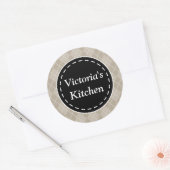 Personalisierte Koch-Geschenketiketten Sticker (Umschlag)