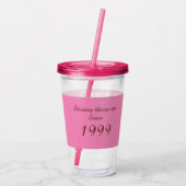 Personalisierte Kochkunst Acryltrinkbecher (Rückseite)