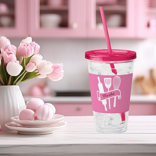 Personalisierte Kochkunst Acryltrinkbecher