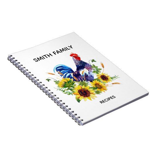 Personalisierte Kochrezepte Notebook Notizblock (Rechte Seite)