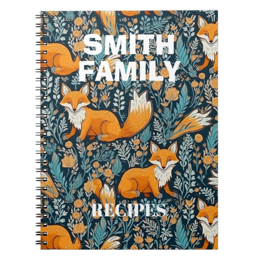 Personalisierte Kochrezepte Notizblock (Vorderseite)