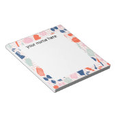 Personalisierte Kochzeile Notepad Notizblock (angewinkelt)