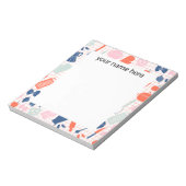 Personalisierte Kochzeile Notepad Notizblock (Rotiert)