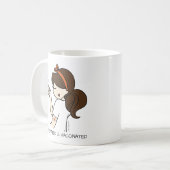 Personalisierte koffeinierte und geimpfte Kaffee-T Kaffeetasse (Vorderseite Links)