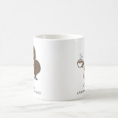 Personalisierte koffeinierte und geimpfte Kaffee-T Kaffeetasse (Mittel)