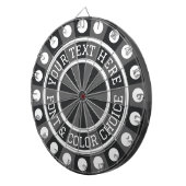 Personalisierte Kohle Grau oder benutzerdefinierte Dartscheibe (Vorderseite rechts)