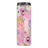 Personalisierte Kolibriwatercolor-Flaschen-Flasche Thermosbecher (Rückseite)