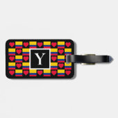 Personalisierte kolumbianische Flagge Custom Lette Gepäckanhänger (Rückseite horizontal)