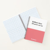 Personalisierte komische Notizbuch (Innenseite)