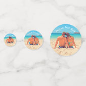 Personalisierte Konfetti des Fotos mit benutzerdef (Rückseiten)