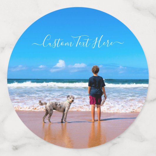 Personalisierte Konfetti des Fotos mit benutzerdef (Groß Vorderseite)