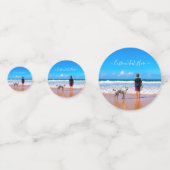 Personalisierte Konfetti des Fotos mit benutzerdef (Rückseiten)