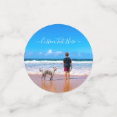 Personalisierte Konfetti des Fotos mit benutzerdef (Klein Vorderseite)