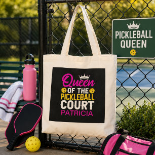 Personalisierte Königin des Pickleball Court Tragetasche