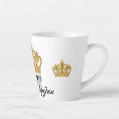 Personalisierte Königin Latte Tasse (Rechts)
