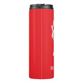 Personalisierte Königin mit Krone Thermosbecher (Rückseite)