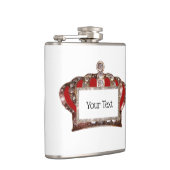 Personalisierte "königliche Krone" Flachmann (Rechts)