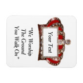 Personalisierte königliche Krone Magnet (Horizontal)