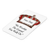 Personalisierte königliche Krone Magnet (Linke Seite)