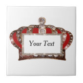 Personalisierte Königskrone Fliese (Vorderseite)