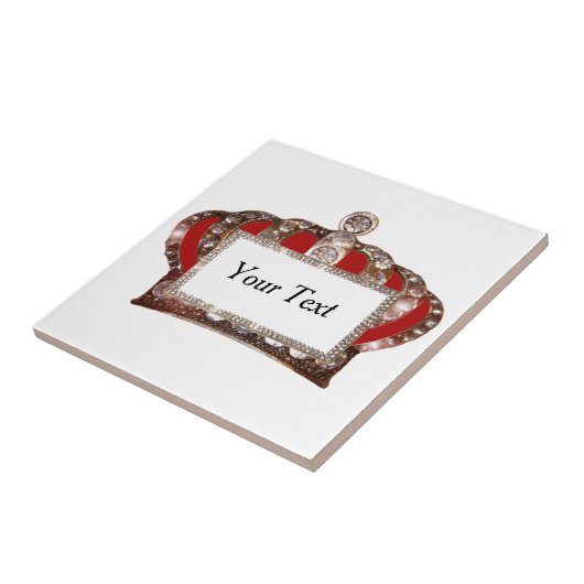 Personalisierte Königskrone Fliese (Seite)