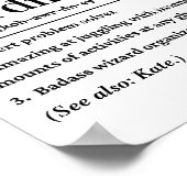 Personalisierte Koordinatorendefinition von Funny Poster (Ecke)