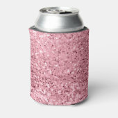 Personalisierte Koozie Can Holding Rose Gold Glitz Dosenkühler (Kanne Rückseite)