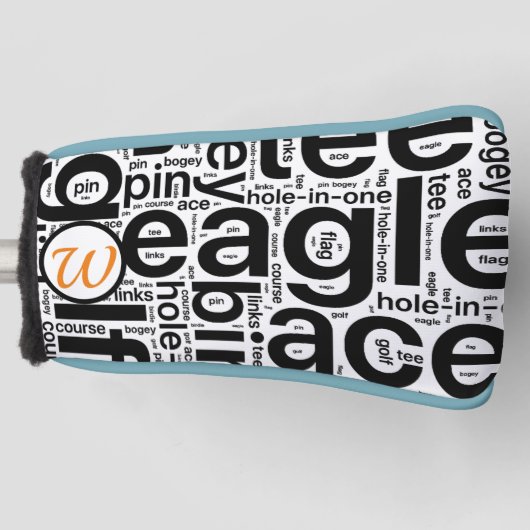 Personalisierte Kopfbedeckung für den Golf Putter Golf Headcover (Vorderseite)