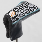 Personalisierte Kopfbedeckung für den Golf Putter Golf Headcover (3/4 Vorderseite)