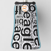 Personalisierte Kopfbedeckung für den Golf Putter Headcover (Rotieren 90)