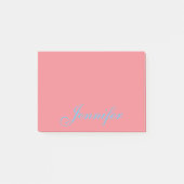 Personalisierte Korallen Post es Sticky Notizen (Vorderseite)