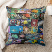 Personalisierte Korallenriffe Meeresfische und -ti Kissen (Decke)