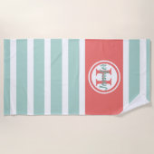 Personalisierte Korallenrohlinge Strandtuch (Vorderseite)