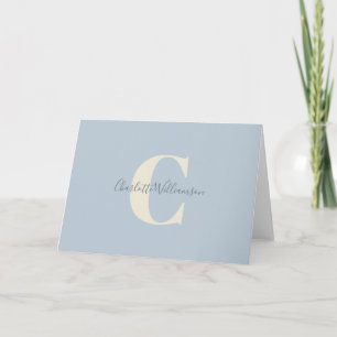 Personalisierte Korrespondenzpapier mit Monogramm Dankeskarte