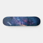 Personalisierte kosmische Galaxie Skateboard (Horizontal)