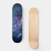 Personalisierte kosmische Galaxie Skateboard (Vorderseite)