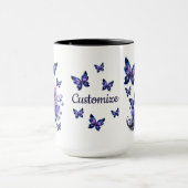 Personalisierte Kosmische Schmetterlinge Tasse (Zentrum)
